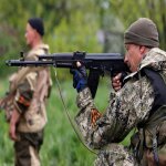 Rossijskie terroristy rasstrel ljudej na Donbasse