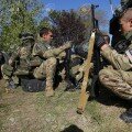Террористы обстреляли полк "Азов"