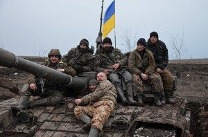 Украинские бойцы отжали российский танк