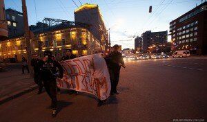 V Moskve aktivisty ustroili marsh s fajerami