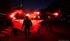 V Moskve aktivisty ustroili marsh s fajerami