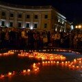 V Odesse u Djuka v pamjat' o pogibshih za Ukrainu zazhgli 500 svechej