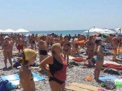 Vatnoe bezumie na pljazhe vozle Sochi