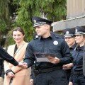 V Kieve policejskie poluchili pervye oficerskie zvanija