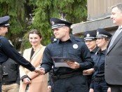V Kieve policejskie poluchili pervye oficerskie zvanija