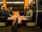V Evrope tysjachi ljudej katalis' v metro bez shtanov