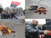 Odessity sozhgli mesto palomnichestva ljubitelej Putina