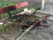 Tri obez'jany LNR podorvali sebja granatoj na lavochke